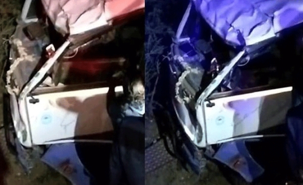 Tourist van overturns as cow crosses road: 1 dead, 14 injured 