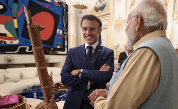 From Sitar to Silk what are the gifts by PM Modi to French leaders