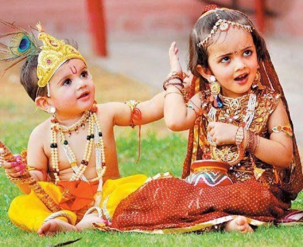 Krishana jayanthi introduce Krishna and Radha to the world who stroll through your homes 