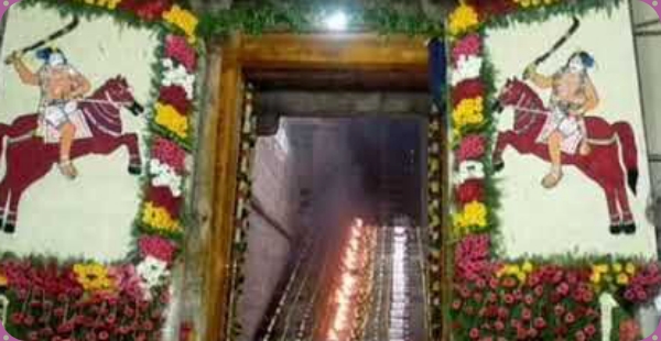 Alagar Kovil Pathinettampadi Karupanna Sami temple doors Open on Aadi Pournami 