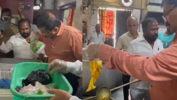 Plastic cover found in Hotel Sambar near TNagar, very famous restaurant 