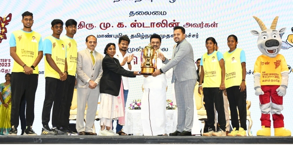  The players who won the tn cm trophy 2023 praised Stalin