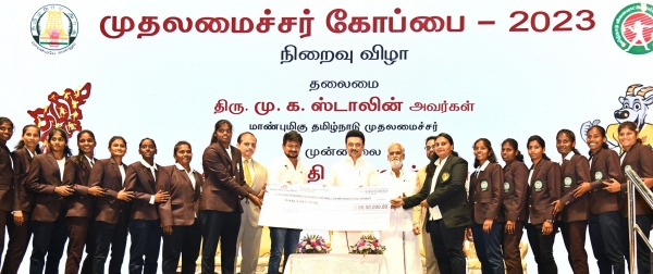  The players who won the tn cm trophy 2023 praised Stalin