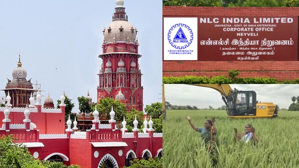 சென்னை: என்.எல்.சி.க்காக கையகப்படுத்தப்பட்ட நிலத்தில் சேதப்படுத்தப்பட்ட நெற்பயிருக்கு ஏக்கருக்கு 40 ஆயிரம் ரூபாயை இழப்பீடாக விதித்து சென்னை உயர் நீதிமன்றம் உத்தரவிட்டுள்ளது. அதோடு, ஏற்கனவே கையகப்படுத்தப்பட்ட நிலத்தில் பயிரிட்ட விவசாயிகள் தரப்பையும் சாடியுள்ளார் நீதிபதி. என்.எல்.சி.க்காக கையகப்படுத்திய நிலத்தில் கால்வாய் தோண்டும் பணியின் போது, பயிர்கள் சேதப்படுத்தப்பட்டதாக கூறி, அறுவடை வரை விவசாயிகளை தொந்தரவு செய்யக் கூடாது என உத்தரவிடக் கோரியும், நிலத்தை மீண்டும் உரிமையாளர்கள் வசம் ஒப்படைக்க கோரியும், பாதிக்கப்பட்ட விவசாயி முருகன் தாக்கல் செய்திருந்த வழக்கு, சென்னை உயர் நீதிமன்றத்தில் நீதிபதி எஸ்.எம்.சுப்பிரம்ணியம் முன் இன்று மீண்டும் விசாரணைக்கு வந்தது. ஏற்கனவே இந்த வழக்கு புதன்கிழமை விசாரணைக்கு வந்தபோது இருதரப்பிலும் உத்தரவாத மனுக்கள் தாக்கல் செய்யப்படன. அப்போது என்எல்சி தரப்பில் ஆஜரான கூடுதல் சொலிசிட்டர் ஜெனரல் ஏ.ஆர்.எல்.சுந்தரேசன், தற்போது கால்வாய் தோண்டப்படும் நிலம், சுரங்கத்துக்கு மிக அருகில் அமைந்துள்ளது. இந்த நிலம் மிக முக்கியமான பகுதி. மழைக்காலத்தில், சுரங்கத்துக்குள் தண்ணீர் தேங்குவதைத் தடுக்க வேண்டும். அதற்காக பரவனாறை திசை மாற்றி அனுப்புவதற்காக இந்த கால்வாய் தோண்டப்படுகிறது. இந்த திட்டத்துக்காக கையகப்படுத்தப்பட்ட நிலங்களுக்கு ஏற்கெனவே இழப்பீடு வழங்கப்பட்டுவிட்டது. சேதப்படுத்தப்பட்டுள்ள பகுதியை, தவிர்த்த கையகப்படுத்தியுள்ள மற்ற பகுதிகளில் பயிர்கள் அறுவடை செய்யும் வரை என்எல்சி தரப்பில் எந்த இடையூறும் கொடுக்கப்படாது எனத் தெரிவித்தார். நேற்று முன் தினம் பிறப்பித்த உத்தரவின் அடிப்படையில் என்.எல்.சி சுரங்க விரிவாக்கப் பணிகளின்போது சேதப்படுத்தப்பட்ட பயிருக்கான இழப்பீடு குறித்து தமிழ்நாடு அரசும், என்.எல்.சி தரப்பிலும் பிரமாண பத்திரம் தாக்கல் செய்யப்பட்டது. என்.எல்.சி மற்றும் தமிழ்நாடு அரசுத் தரப்பில் ஆஜரான மூத்த வழக்கறிஞர்கள் ஏ.ஆர்.எல்.சுந்தரேசன் மற்றும் ரவீந்திரன் ஆகியோர், நிலத்தில் சாகுபடி செய்யப்பட்டுள்ள பயிர் அறுவடை செய்யும் வரை தொந்தரவு செய்யப் போவதில்லை எனவும், செப்டம்பர் 15ஆம் தேதிக்குள் அறுவடையை முடித்து நிலத்தை ஒப்படைக்க வேண்டும் எனவும், சேதப்படுத்தப்பட்ட நெற்பயிருக்கு ஏக்கருக்கு 30 ஆயிரம் ரூபாய் இழப்பீடு வழங்கப்படும் எனவும் தெரிவித்தனர். மேலும், நெற்பயிர் சேதப்படுத்தப்பட்டதால் 88 விவசாயிகள் பாதிக்கப்பட்டுள்ளதாகவும், 53 பேருக்கான இழப்பீட்டுத் தொகைக்கான காசோலைகள் ஏற்கனவே மாவட்ட ஆட்சியரிடம் வழங்கப்பட்டு விட்டதாகவும், சிறப்பு தாசில்தாரரிடம் இழப்பீட்டு தொகையை விவசாயிகள் பெற்றுக் கொள்ளலாம் எனவும் என்.எல்.சி. தரப்பில் ஆஜரான கூடுதல் சொலிசிட்டர் ஜெனரல் ஏ.ஆர்.எல்.சுந்தரேசன் தெரிவித்தார். மனுதாரர் தரப்பில் ஆஜரான வழக்கறிஞர் பாலு, நிலம் கையகப்படுத்தும் போது வழங்குவதாக கூறிய இழப்பீடான ஏக்கருக்கு 25 லட்சம் ரூபாயை முழுமையாக வழங்காமல் பயிர்களை சேதம் செய்துள்ளதாகவும், தற்போது சேதப்படுத்தப்பட்ட பயிருக்கு நிர்ணயிக்கப்பட்டுள்ள இழப்பீடு போதுமானதல்ல எனவும், ஏக்கருக்கு 80 ஆயிரம் ரூபாய் இழப்பீடு வழங்க உத்தரவிட வேண்டும் எனவும் கேட்டுக் கொண்டார். அனைத்து தரப்பு வாதங்களையும் கேட்ட நீதிபதி எஸ்.எம்.சுப்பிரமணியம், என்.எல்.சி நிறுவனத்தால் கையகப்படுத்தப்பட்ட நிலத்தில் முன்னாள் உரிமையாளர்களான விவசாயிகளுக்கு எந்த உரிமையும் இல்லை என்பதால் தொடர்ந்து அந்த நிலத்தில் விவசாயம் செய்தது அத்துமீறல் எனக் குறிப்பிட்டார். அதேபோல, கையகப்படுத்தப்பட்ட நிலத்தை பாதுகாக்காமல் இத்தனை ஆண்டுகள் விவசாயம் செய்ய அனுமதித்து என்.எல்.சி. நிர்வாகமும் தவறு செய்து விட்டதாகவும் தெரிவித்த நீதிபதி, இரு தரப்பிற்கும் 50-50 பொறுப்பு இருப்பதாகத் தெரிவித்து, சேதப்படுத்தப்பட்ட பயிருக்கு இழப்பீடாக ஏக்கருக்கு 40 ஆயிரம் ரூபாய் வழங்க வேண்டும் என அரசுக்கு உத்தரவிட்டார். இந்த தொகையை ஆகஸ்ட் 6ஆம் தேதிக்குள் வழங்க வேண்டும் எனவும், செப்ட்ச்ம்பர் 15ஆம் தேதிக்குப் பின் நிலத்தில் எந்த விவசாய பணிகளையும் மேற்கொள்ளக் கூடாது எனவும் உத்தரவிட்ட நீதிபதி, கையகப்படுத்தப்பட்ட நிலத்தை என்.எல்.சி பாதுகாக்க வேண்டும் என்றும், நிலத்தின் முன்னாள் உரிமையாளர்கள் சட்டம் - ஒழுங்கு பிரச்னை ஏற்படுத்தினால் அரசு அனைத்து நடவடிக்கைகளையும் எடுக்கலாம் என உத்தரவிட்டு, விசாரணையை ஆகஸ்ட் 7ஆம் தேதிக்கு தள்ளிவைத்தார். சென்னை: என்.எல்.சி.க்காக கையகப்படுத்தப்பட்ட நிலத்தில் சேதப்படுத்தப்பட்ட நெற்பயிருக்கு ஏக்கருக்கு 40 ஆயிரம் ரூபாயை இழப்பீடாக விதித்து சென்னை உயர் நீதிமன்றம் உத்தரவிட்டுள்ளது. அதோடு, ஏற்கனவே கையகப்படுத்தப்பட்ட நிலத்தில் பயிரிட்ட விவசாயிகள் தரப்பையும் சாடியுள்ளார் நீதிபதி. என்.எல்.சி.க்காக கையகப்படுத்திய நிலத்தில் கால்வாய் தோண்டும் பணியின் போது, பயிர்கள் சேதப்படுத்தப்பட்டதாக கூறி, அறுவடை வரை விவசாயிகளை தொந்தரவு செய்யக் கூடாது என உத்தரவிடக் கோரியும், நிலத்தை மீண்டும் உரிமையாளர்கள் வசம் ஒப்படைக்க கோரியும், பாதிக்கப்பட்ட விவசாயி முருகன் தாக்கல் செய்திருந்த வழக்கு, சென்னை உயர் நீதிமன்றத்தில் நீதிபதி எஸ்.எம்.சுப்பிரம்ணியம் முன் இன்று மீண்டும் விசாரணைக்கு வந்தது. ஏற்கனவே இந்த வழக்கு புதன்கிழமை விசாரணைக்கு வந்தபோது இருதரப்பிலும் உத்தரவாத மனுக்கள் தாக்கல் செய்யப்படன. அப்போது என்எல்சி தரப்பில் ஆஜரான கூடுதல் சொலிசிட்டர் ஜெனரல் ஏ.ஆர்.எல்.சுந்தரேசன், தற்போது கால்வாய் தோண்டப்படும் நிலம், சுரங்கத்துக்கு மிக அருகில் அமைந்துள்ளது. இந்த நிலம் மிக முக்கியமான பகுதி. மழைக்காலத்தில், சுரங்கத்துக்குள் தண்ணீர் தேங்குவதைத் தடுக்க வேண்டும். அதற்காக பரவனாறை திசை மாற்றி அனுப்புவதற்காக இந்த கால்வாய் தோண்டப்படுகிறது. இந்த திட்டத்துக்காக கையகப்படுத்தப்பட்ட நிலங்களுக்கு ஏற்கெனவே இழப்பீடு வழங்கப்பட்டுவிட்டது. சேதப்படுத்தப்பட்டுள்ள பகுதியை, தவிர்த்த கையகப்படுத்தியுள்ள மற்ற பகுதிகளில் பயிர்கள் அறுவடை செய்யும் வரை என்எல்சி தரப்பில் எந்த இடையூறும் கொடுக்கப்படாது எனத் தெரிவித்தார். நேற்று முன் தினம் பிறப்பித்த உத்தரவின் அடிப்படையில் என்.எல்.சி சுரங்க விரிவாக்கப் பணிகளின்போது சேதப்படுத்தப்பட்ட பயிருக்கான இழப்பீடு குறித்து தமிழ்நாடு அரசும், என்.எல்.சி தரப்பிலும் பிரமாண பத்திரம் தாக்கல் செய்யப்பட்டது. என்.எல்.சி மற்றும் தமிழ்நாடு அரசுத் தரப்பில் ஆஜரான மூத்த வழக்கறிஞர்கள் ஏ.ஆர்.எல்.சுந்தரேசன் மற்றும் ரவீந்திரன் ஆகியோர், நிலத்தில் சாகுபடி செய்யப்பட்டுள்ள பயிர் அறுவடை செய்யும் வரை தொந்தரவு செய்யப் போவதில்லை எனவும், செப்டம்பர் 15ஆம் தேதிக்குள் அறுவடையை முடித்து நிலத்தை ஒப்படைக்க வேண்டும் எனவும், சேதப்படுத்தப்பட்ட நெற்பயிருக்கு ஏக்கருக்கு 30 ஆயிரம் ரூபாய் இழப்பீடு வழங்கப்படும் எனவும் தெரிவித்தனர். மேலும், நெற்பயிர் சேதப்படுத்தப்பட்டதால் 88 விவசாயிகள் பாதிக்கப்பட்டுள்ளதாகவும், 53 பேருக்கான இழப்பீட்டுத் தொகைக்கான காசோலைகள் ஏற்கனவே மாவட்ட ஆட்சியரிடம் வழங்கப்பட்டு விட்டதாகவும், சிறப்பு தாசில்தாரரிடம் இழப்பீட்டு தொகையை விவசாயிகள் பெற்றுக் கொள்ளலாம் எனவும் என்.எல்.சி. தரப்பில் ஆஜரான கூடுதல் சொலிசிட்டர் ஜெனரல் ஏ.ஆர்.எல்.சுந்தரேசன் தெரிவித்தார். மனுதாரர் தரப்பில் ஆஜரான வழக்கறிஞர் பாலு, நிலம் கையகப்படுத்தும் போது வழங்குவதாக கூறிய இழப்பீடான ஏக்கருக்கு 25 லட்சம் ரூபாயை முழுமையாக வழங்காமல் பயிர்களை சேதம் செய்துள்ளதாகவும், தற்போது சேதப்படுத்தப்பட்ட பயிருக்கு நிர்ணயிக்கப்பட்டுள்ள இழப்பீடு போதுமானதல்ல எனவும், ஏக்கருக்கு 80 ஆயிரம் ரூபாய் இழப்பீடு வழங்க உத்தரவிட வேண்டும் எனவும் கேட்டுக் கொண்டார். அனைத்து தரப்பு வாதங்களையும் கேட்ட நீதிபதி எஸ்.எம்.சுப்பிரமணியம், என்.எல்.சி நிறுவனத்தால் கையகப்படுத்தப்பட்ட நிலத்தில் முன்னாள் உரிமையாளர்களான விவசாயிகளுக்கு எந்த உரிமையும் இல்லை என்பதால் தொடர்ந்து அந்த நிலத்தில் விவசாயம் செய்தது அத்துமீறல் எனக் குறிப்பிட்டார். அதேபோல, கையகப்படுத்தப்பட்ட நிலத்தை பாதுகாக்காமல் இத்தனை ஆண்டுகள் விவசாயம் செய்ய அனுமதித்து என்.எல்.சி. நிர்வாகமும் தவறு செய்து விட்டதாகவும் தெரிவித்த நீதிபதி, இரு தரப்பிற்கும் 50-50 பொறுப்பு இருப்பதாகத் தெரிவித்து, சேதப்படுத்தப்பட்ட பயிருக்கு இழப்பீடாக ஏக்கருக்கு 40 ஆயிரம் ரூபாய் வழங்க வேண்டும் என அரசுக்கு உத்தரவிட்டார். இந்த தொகையை ஆகஸ்ட் 6ஆம் தேதிக்குள் வழங்க வேண்டும் எனவும், செப்ட்ச்ம்பர் 15ஆம் தேதிக்குப் பின் நிலத்தில் எந்த விவசாய பணிகளையும் மேற்கொள்ளக் கூடாது எனவும் உத்தரவிட்ட நீதிபதி, கையகப்படுத்தப்பட்ட நிலத்தை என்.எல்.சி பாதுகாக்க வேண்டும் என்றும், நிலத்தின் முன்னாள் உரிமையாளர்கள் சட்டம் - ஒழுங்கு பிரச்னை ஏற்படுத்தினால் அரசு அனைத்து நடவடிக்கைகளையும் எடுக்கலாம் என உத்தரவிட்டு, விசாரணையை ஆகஸ்ட் 7ஆம் தேதிக்கு தள்ளிவைத்தார்.