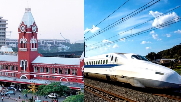 GPS based alignment survey is under progress for the Chennai - Bengaluru - Mysuru Bullet Train 