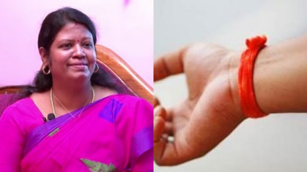 Kamali kamaraj has appealed to the government to ban tying colored Community ropes on the hands of school students Kamali kamaraj has appealed to the government to ban tying colored Community ropes on the hands of school students