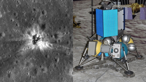 Why did the Luna 25 spacecraft that went to explore the moon fall on the moon? 