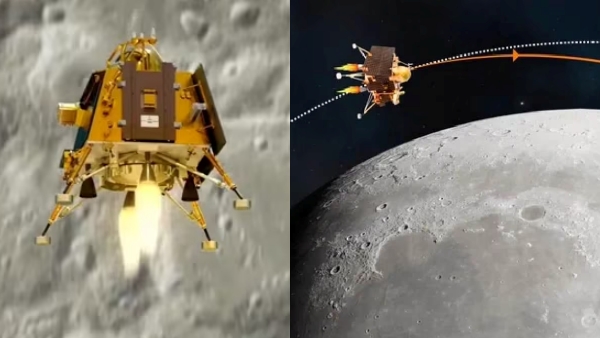 How did Chandrayaan 2 Orbiter make contact with Chandrayaan 3 lander Vikram in moon? 
