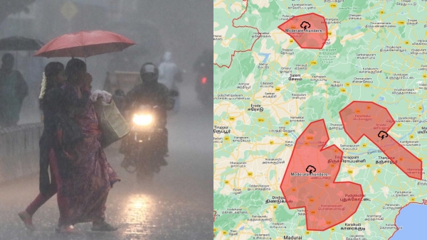 Many districts including madurai are experiencing heavy rain with thunderstorm 