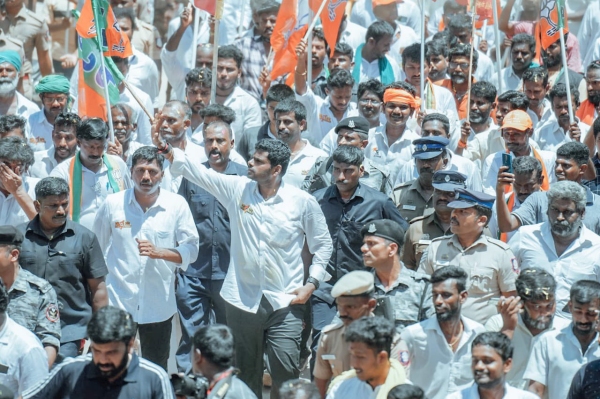 Annamalai attacks Udhayanidhi stalin and Su venkatesan at Melur BJP padayatra 