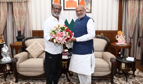  Actor Rajinikanth went to Jharkhand and met governor CP Radhakrishnan