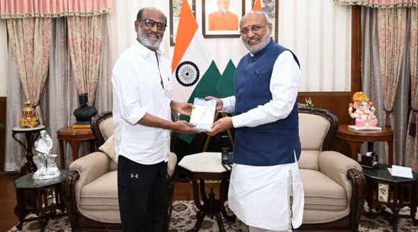  Actor Rajinikanth went to Jharkhand and met governor CP Radhakrishnan