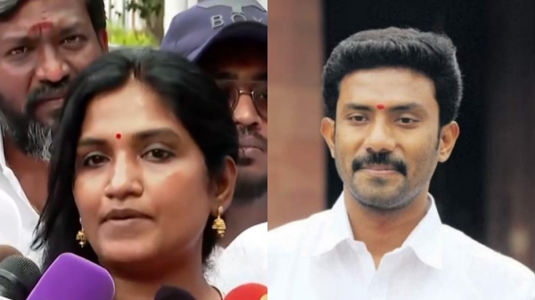 Karaikudi Gayathri Devi has filed a complaint of sexual harassment on O.Panneerselvam son Ravindranath MP 