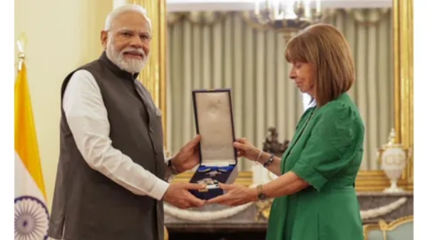 PM Modi received Greeces Grand Cross of the Order of Honour 