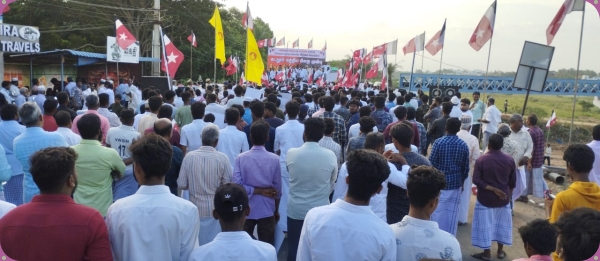 Thamimun Ansari protest for release of Muslim life prisoners 