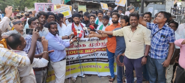 Thamimun ansari claiming that Governor RN Ravi is acting arrogantly in the NEET issue 