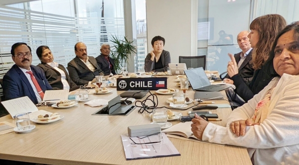 Minister Tha.Mo.Anbarasan has gone on a three-day official visit to the Republic of Chile in South America Minister Tha.Mo.Anbarasan has gone on a three-day official visit to the Republic of Chile in South America