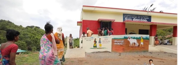  Chief Minister Stalin has opened a new shop in Jarugumalai village, which has been without a fair price shop for 40 years