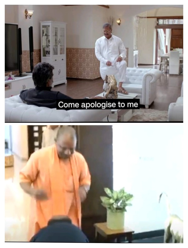 Why actor Rajinikanth touched the feet of Yogi Adityanath? 