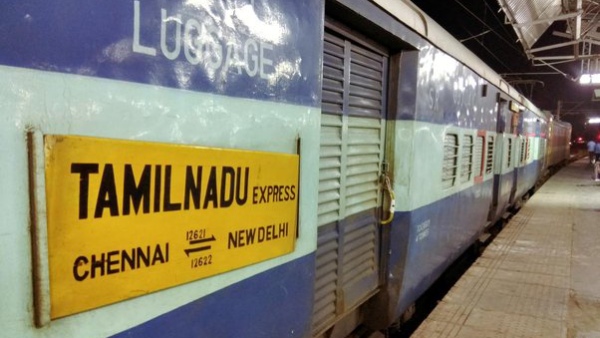 Fire broke at Tamilnadu express train coming from delhi to chennai
