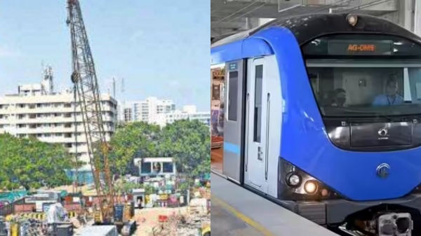 Chennai broke by Nilgris machine: Metro Train 2nd phase corridor saw a breakthrough yesterday 