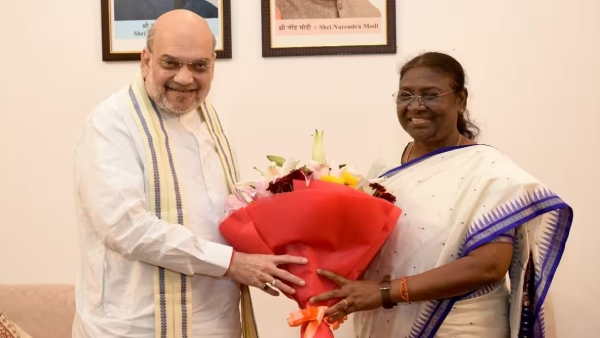 Home Minister Amit Shah called on President Droupadi Murmu 