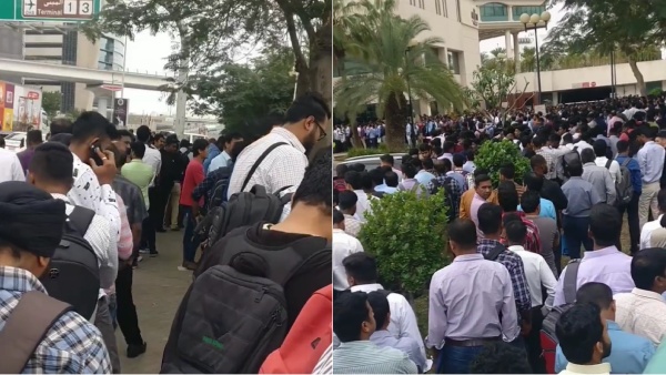  A video of Indian youth waiting in long queues for jobs in Dubai is being widely shared 
