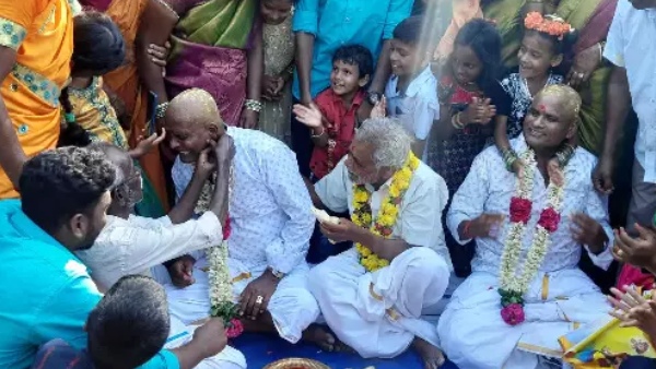  Fantastic Motivation in Vellore and 99 year old uncle given seer varisai with garland