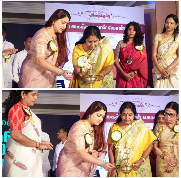 Vanathi Srinivasan and Kushbu catwalk in Coimbatore function 