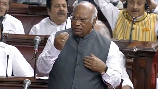 PM isn’t God Mallikarjun Kharge lost his cool after slogans in parliament 