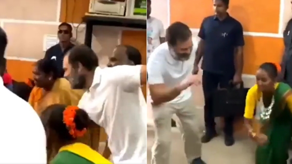  Now Rahul gandhi dancing forgetting manipur: TN BJP leader attacks 