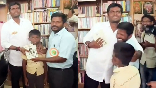 Everyone smiled when BJP Annamalai gets book from saloon owner and wrongly bought Rs.20,000 its gives to him 