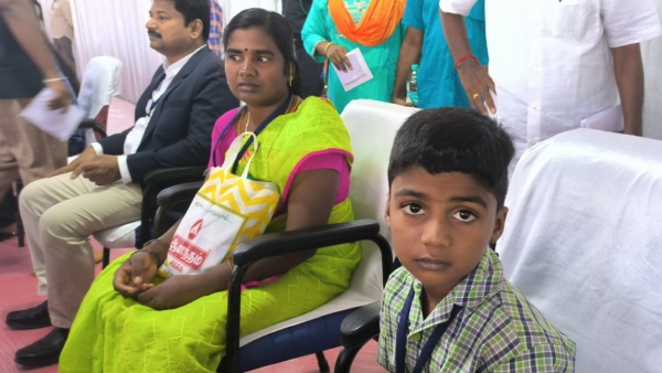 CM Stalin honoured third standard student for national flag hoisting ceremony today