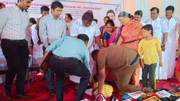 Govt bus driver who fell Minister feet with his 6 month child, Got transfer order as per his wish Govt bus driver who fell Minister feet with his 6 month child, Got transfer order as per his wish