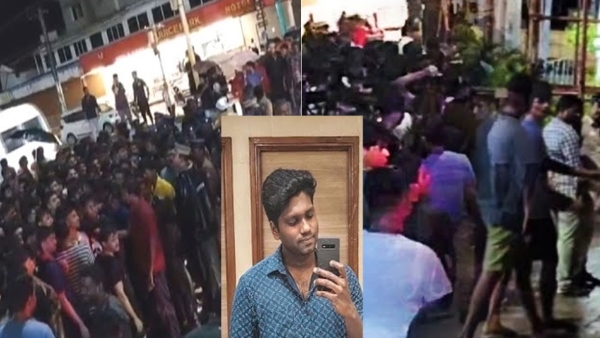 Students protest on East Coast Road in Chennai demanding justice for kanathur student death 