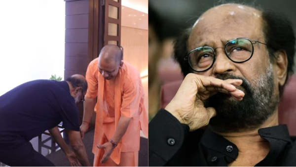 Actor Rajinikanth explain about touching the feet of Yogi Adityanath 
