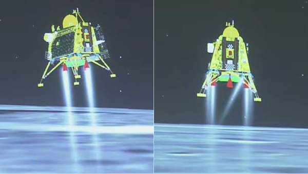  Fack check: Fake pics of National Emblem, ISRO Logo On Moon is spreading online as Chandrayaan 3 Imprint 