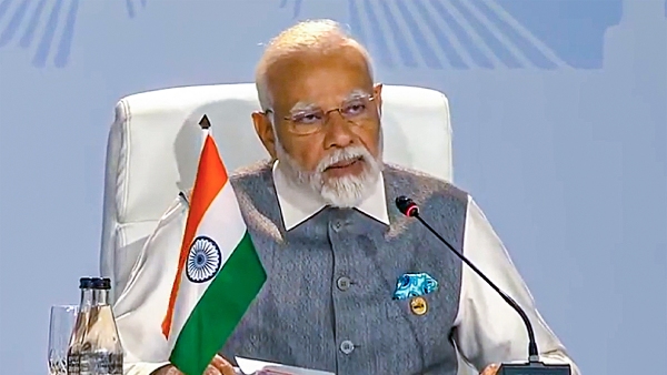 Prime Minister Narendra Modi and Chinese President Xi Jinping briefly spoke at the BRICS summit 