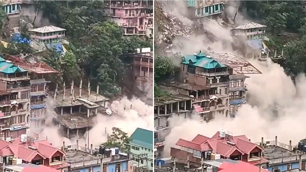  video: A landslide has occurred in Kullu, Himachal Pradesh due to heavy rains 