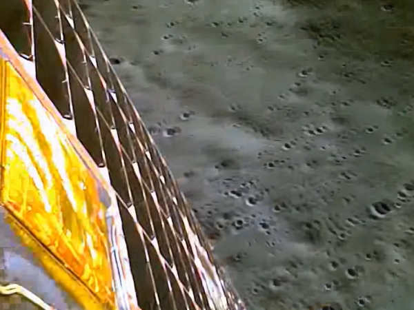 ISRO released a video of the Chandrayaan 3 Vikram lander touching the moon