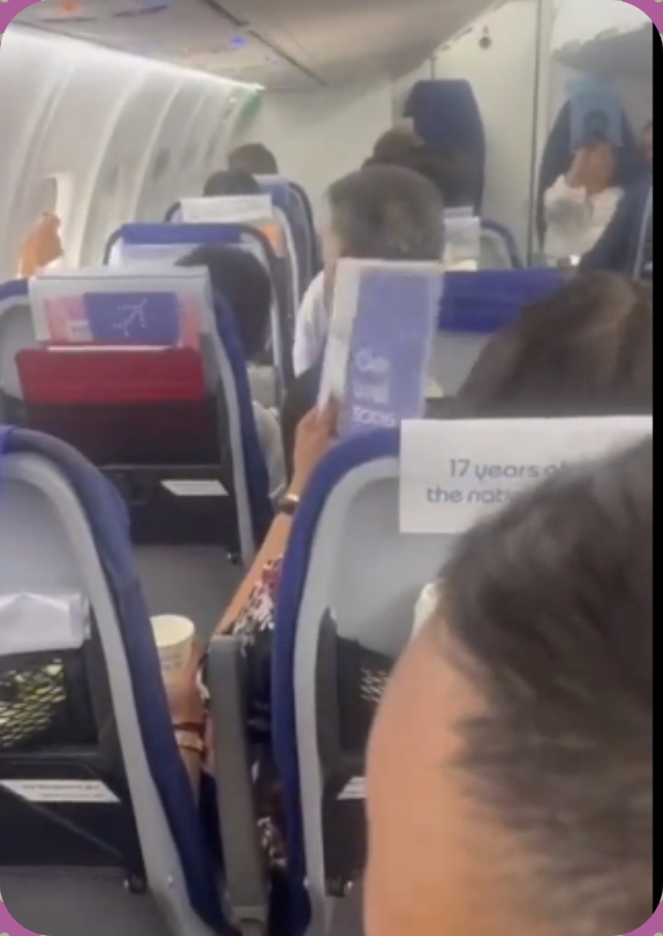  IndiGo flight AC suddenly went off Air Hostess handed tissues to wipe sweat