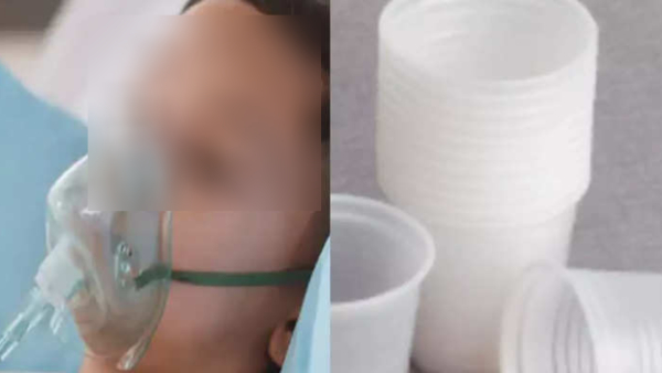 Kanchipuram: Government Hospital gives breathless Student paper tea cup instead of Oxygen mask Kanchipuram: Government Hospital gives breathless Student paper tea cup instead of Oxygen mask