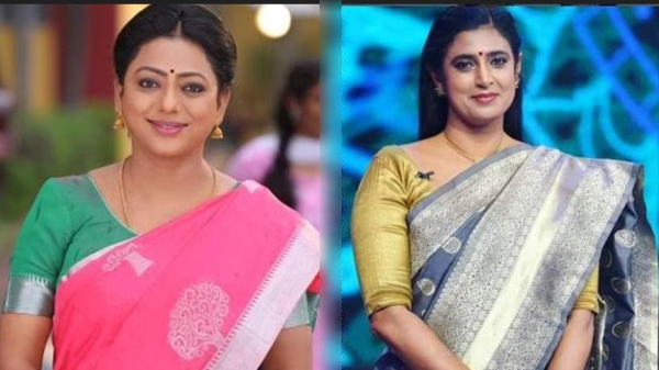 Actress Kasthuri as Baakiya character in Baakiyalakshmi serial 