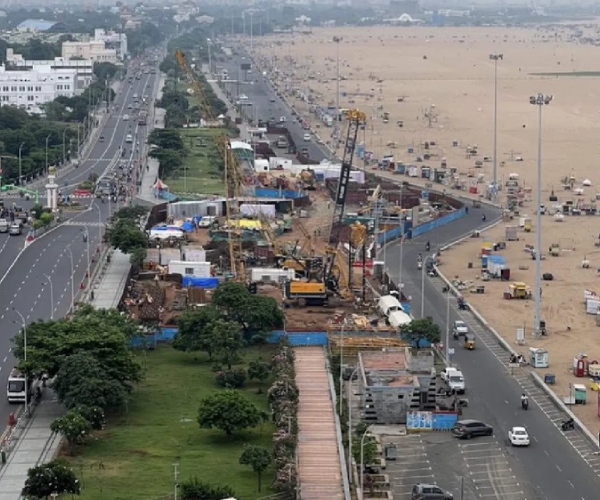 Due to Karunanidhi Memorial Marathon tomorrow, traffic will be changed at Marina beach Due to Karunanidhi Memorial Marathon tomorrow, traffic will be changed at Marina beach