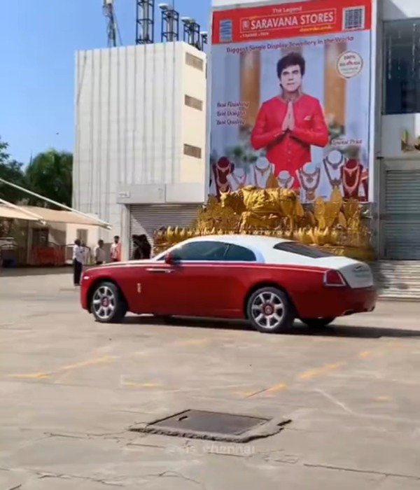 Do you know how many luxury cars Legend Saravanan has? 