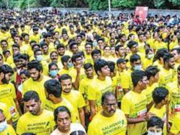 Karunanidhi Memorial Marathon creates today guinness record with 73,206 participation Karunanidhi Memorial Marathon creates today guinness record with 73,206 participation