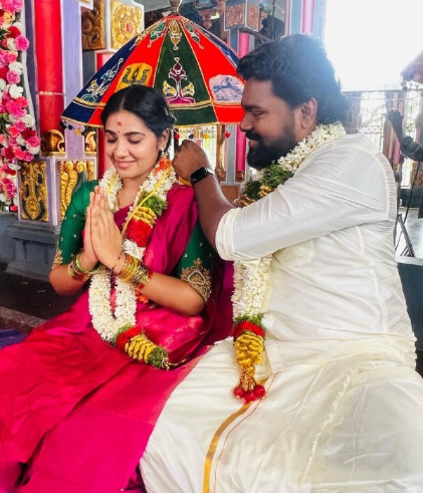 Chellamma serial heroine Anshitha got married suddenly.. Is this the groom?