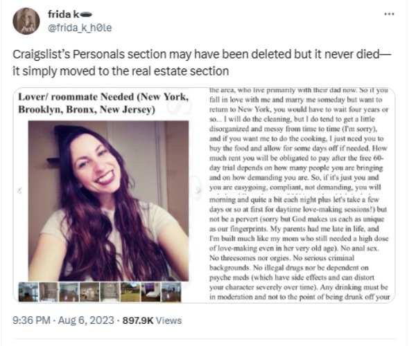 Newyork woman advertisement seeks a christian male lover 