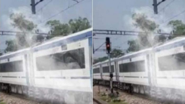 Passenger boarded the Vande Bharat train without ticket, smoked a cigarette inside passengers panic 