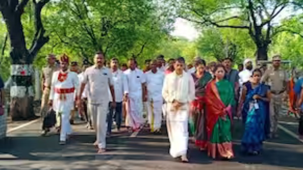 Governor RN Ravi Girivalam at Annamalaiyar in Tiruvannamalai 